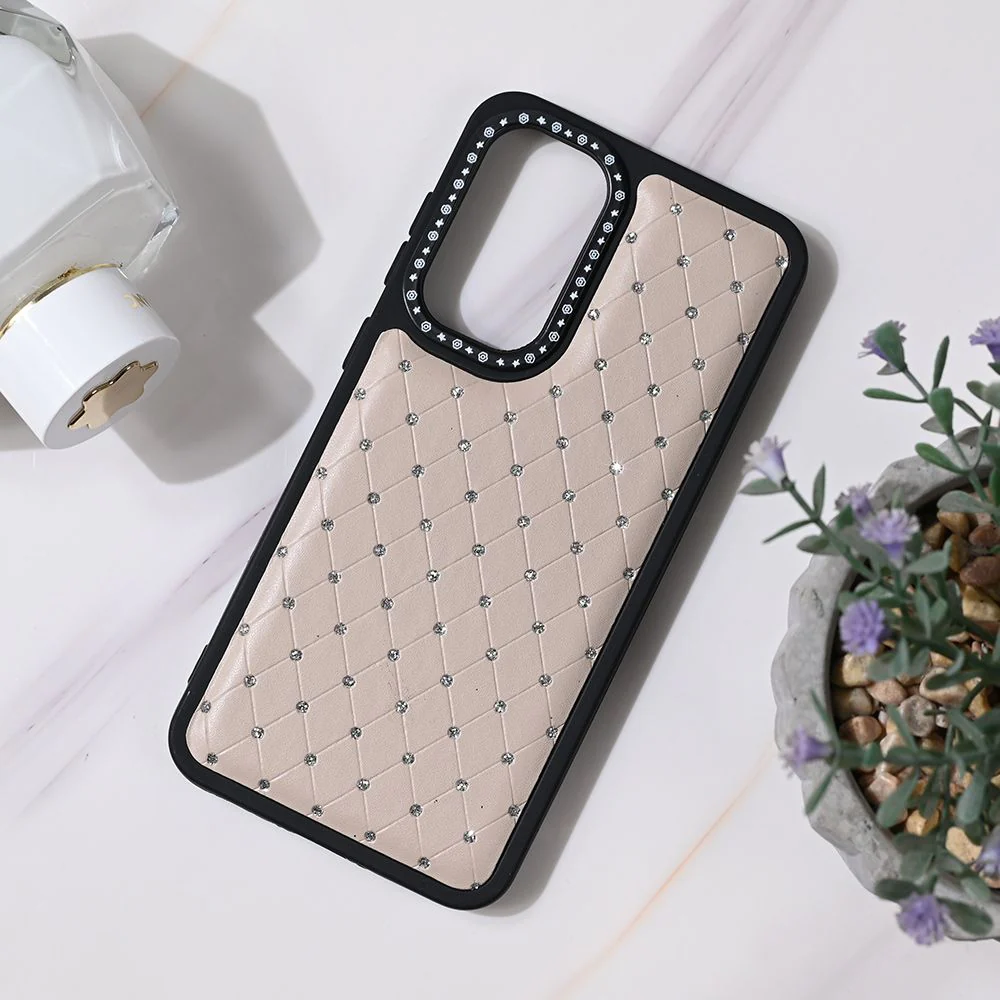 Maska za Samsung A566B Galaxy A56 5G crno krem Bling