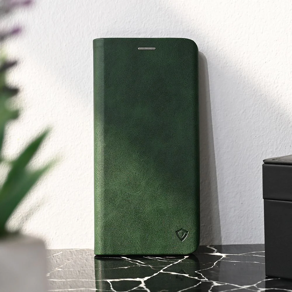 Maska za Xiaomi Redmi 14C/Redmi A4 tamno zelena Teracell Elegant Flip