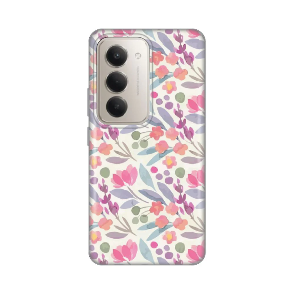 Maska za Xiaomi Redmi 15 4G Watercolor Flowers Silikonska Print