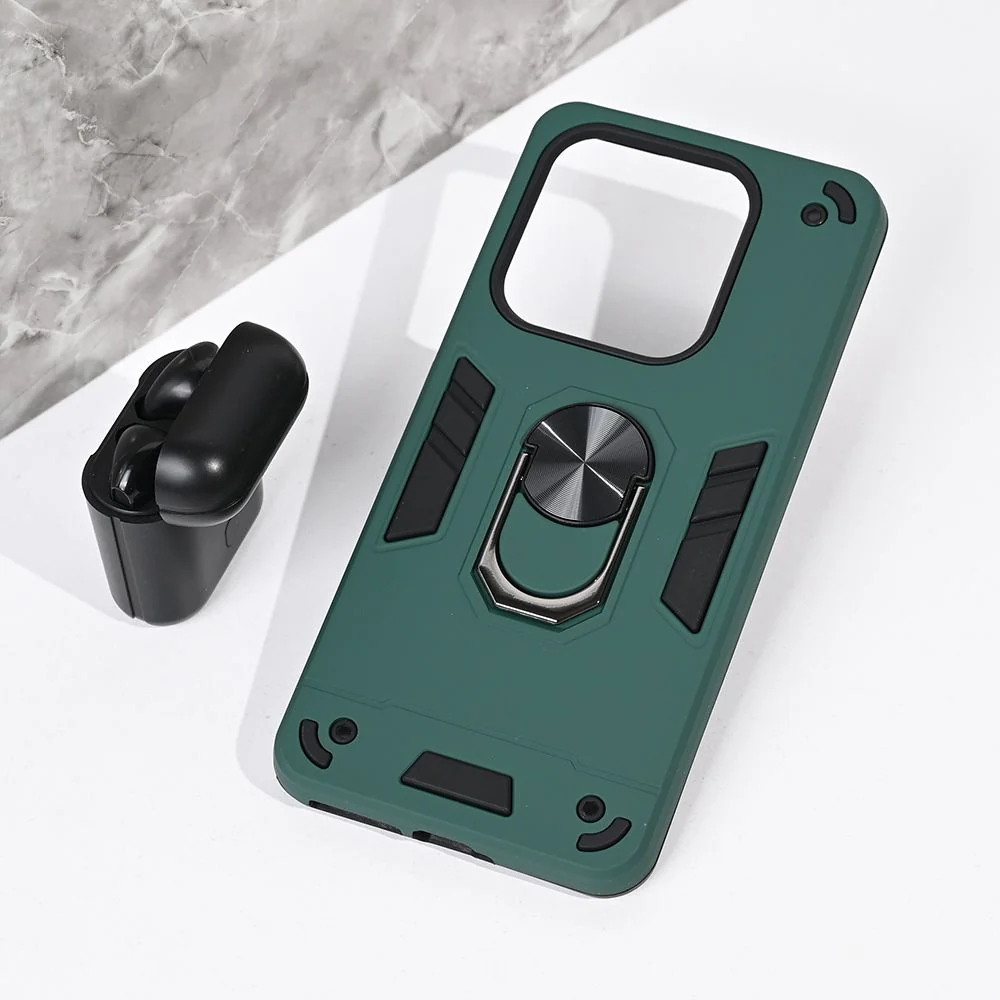 Maska za Xiaomi Redmi Note 14 5G tamno zelena Hard Ring