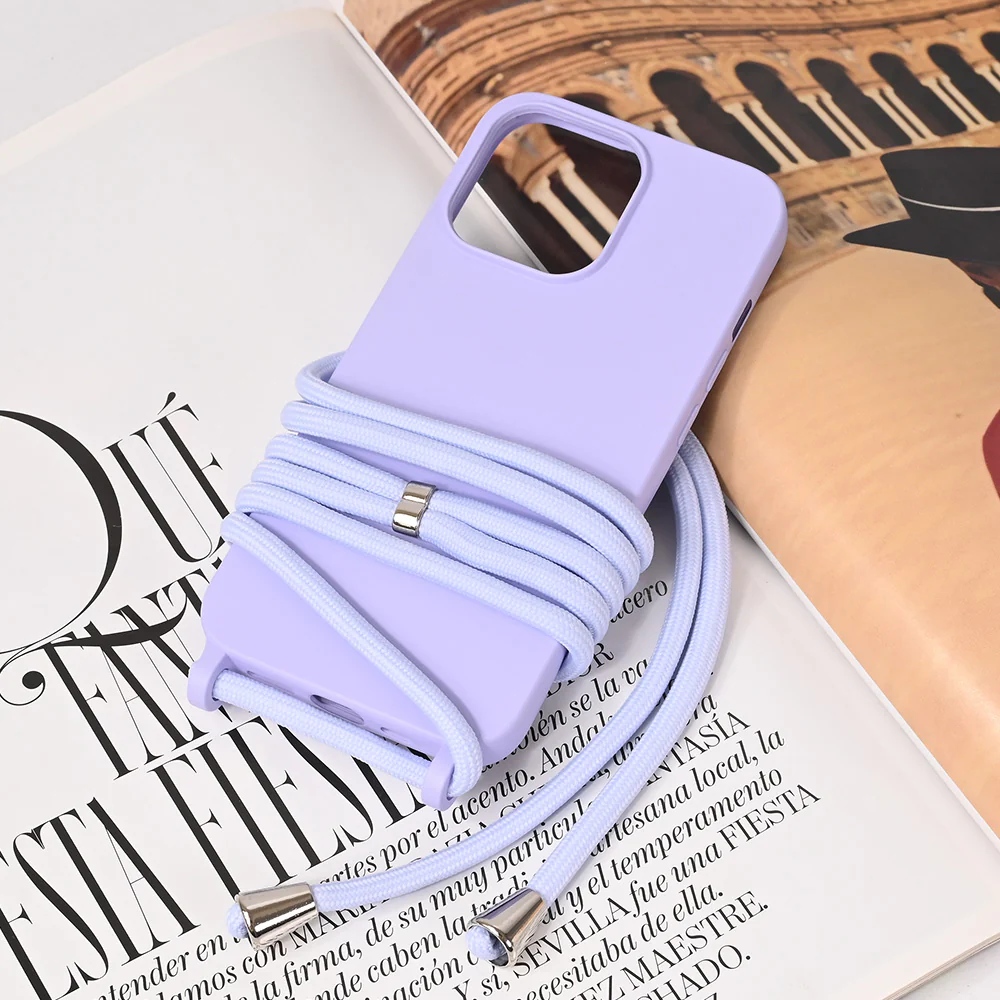 Torbica Crossbody za iPhone 13 Pro 6.1 ljubicasta