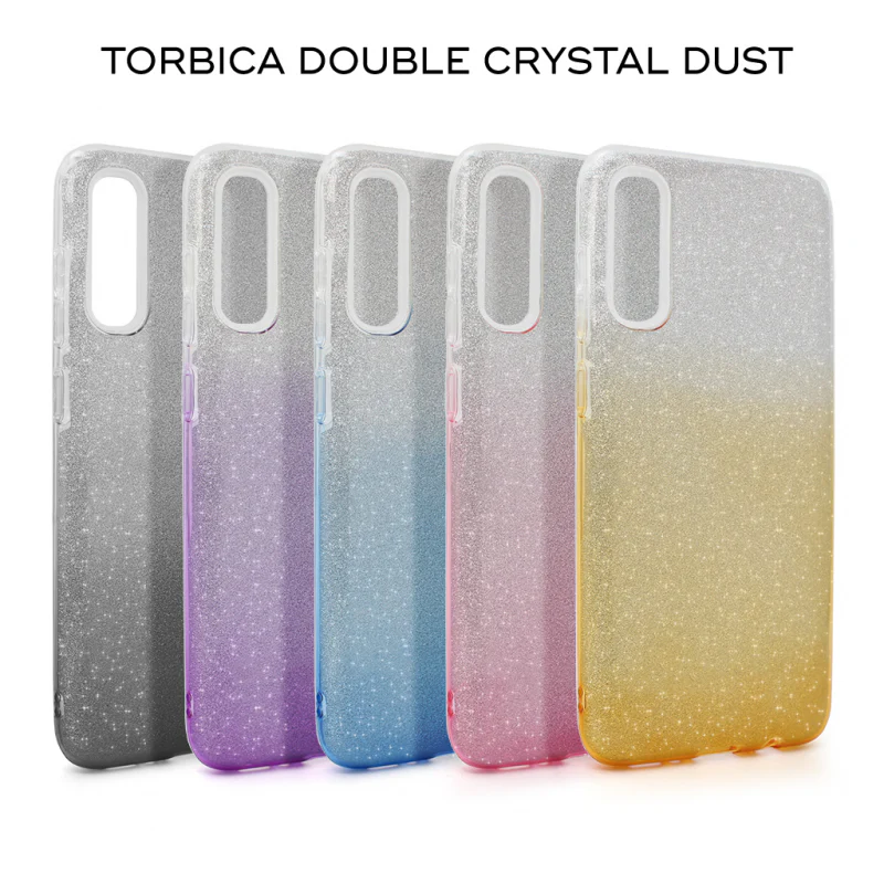 Torbica Double Crystal Dust za Huawei P40 Lite E plavo