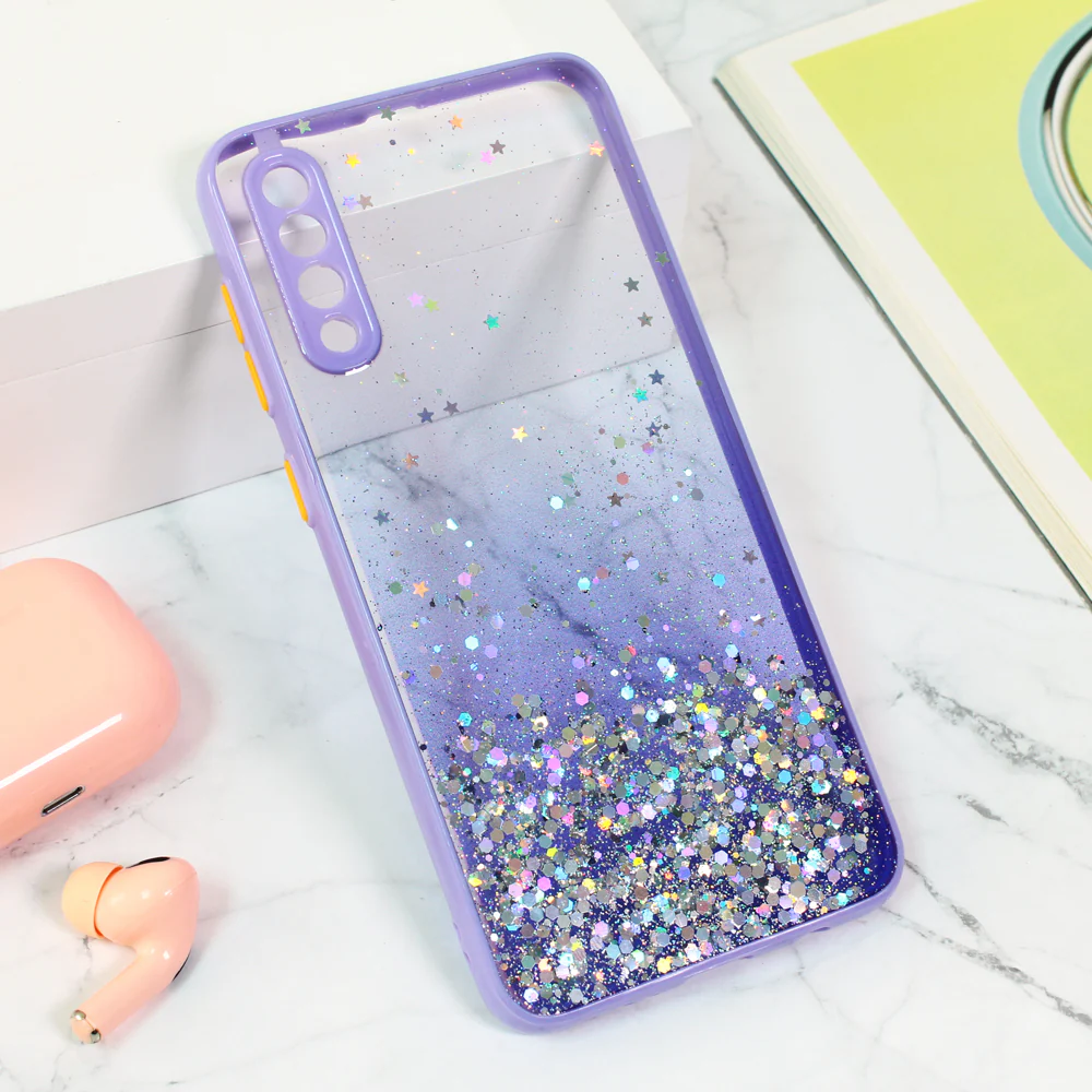 Torbica Frame Glitter za Samsung A307F/A505F/A507F Galaxy A30s/A50/A50s ljubicasta