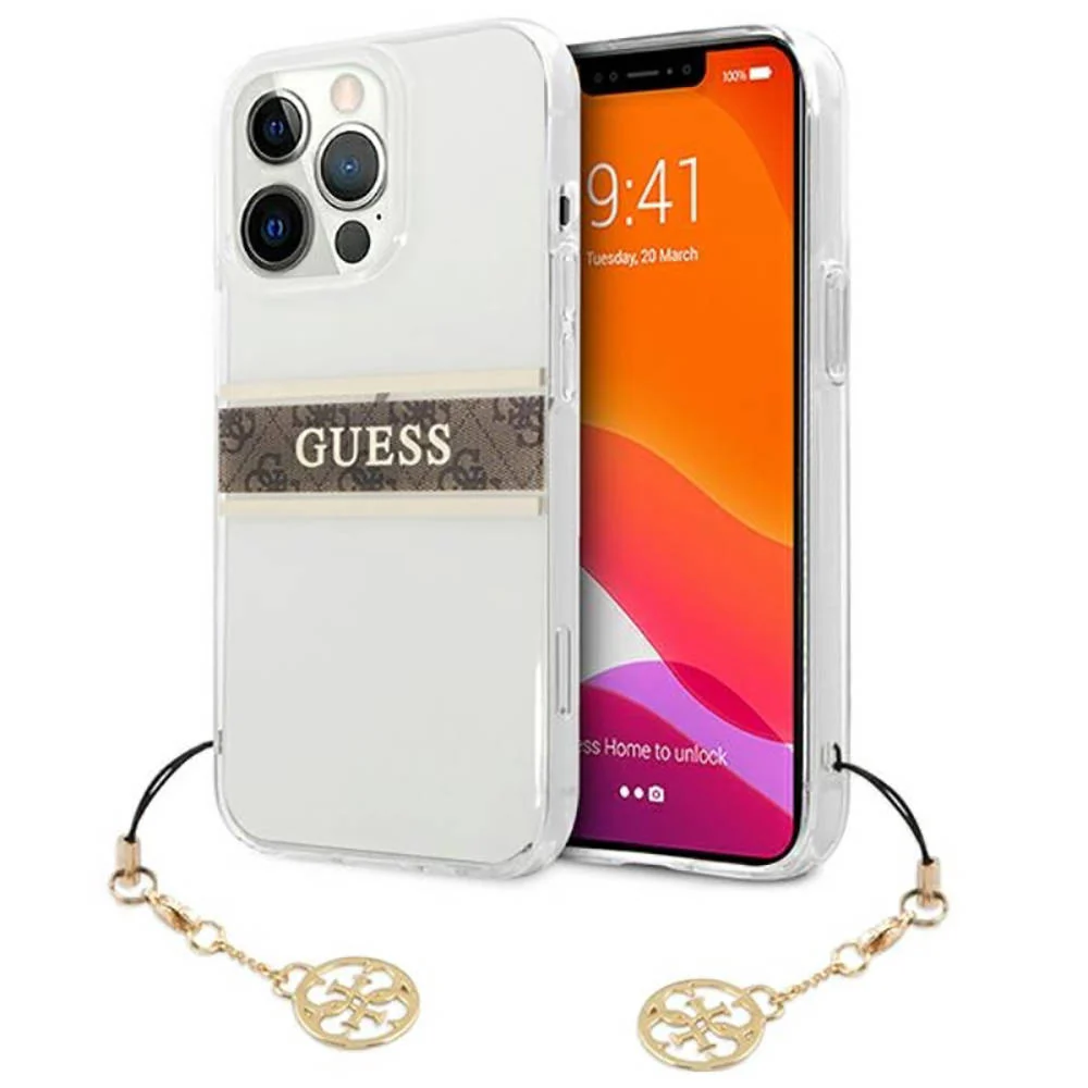 Torbica Guess 4G Stripe Charm za iPhone 13 Pro 6.1  (GUHCP13LKB4GBR)