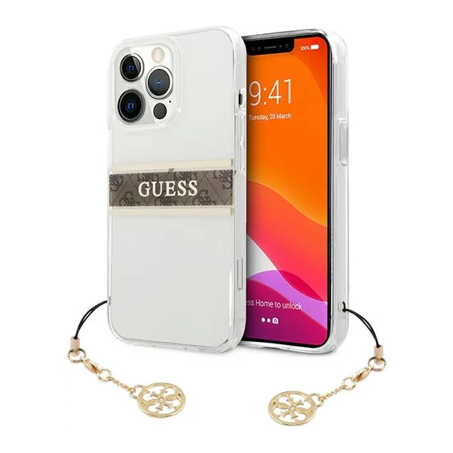 Torbica Guess 4G Stripe Charm za iPhone 13 Pro Max 6.7  (GUHCP13XKB4GBR)
