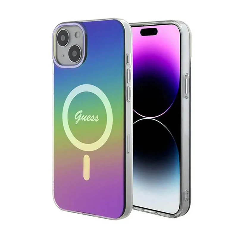 Torbica Guess Hc IML Magsafe Iridescent za iPhone 15 6.1  (GUHMP15SHITSK)