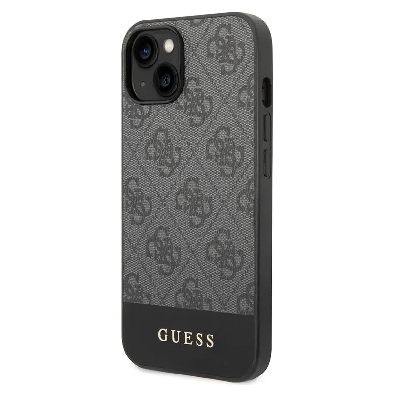 Torbica Guess Hc PC/TPU 4G Pu Bottom Stripe za iPhone 15 6.1  (GUHCP15SG4GLGR)