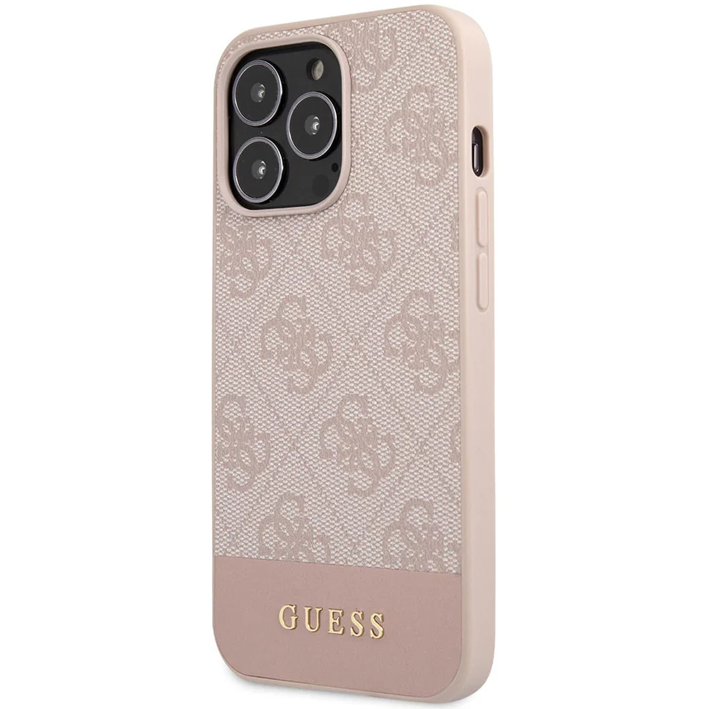 Torbica Guess Hc PC/TPU 4G Pu Bottom Stripe za iPhone 15 Pro 6.1  (GUHCP15LG4GLPI)