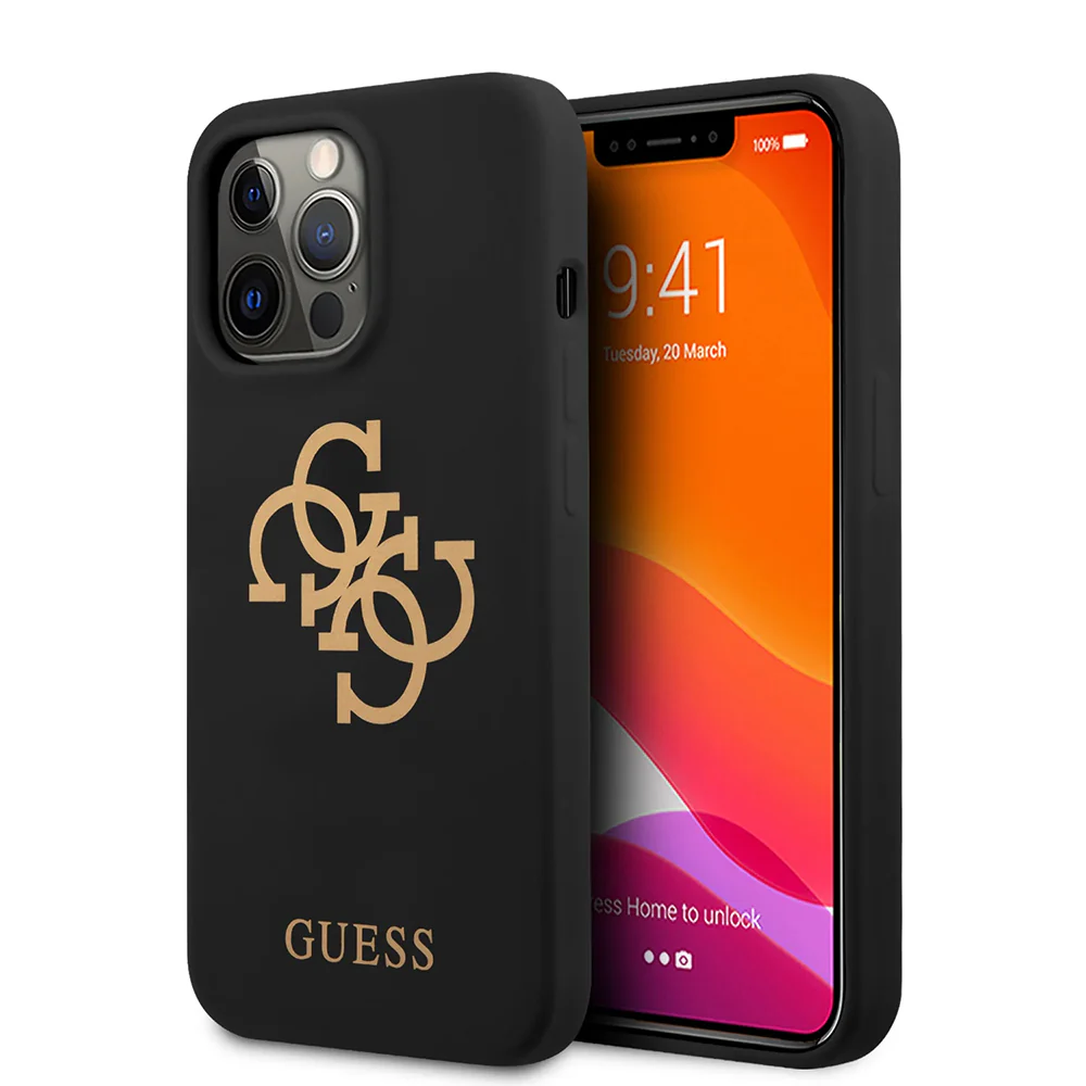 Torbica Guess Hc Silicone za iPhone 13 Pro Max 6.7  (GUHCP13XLS4GGBK)