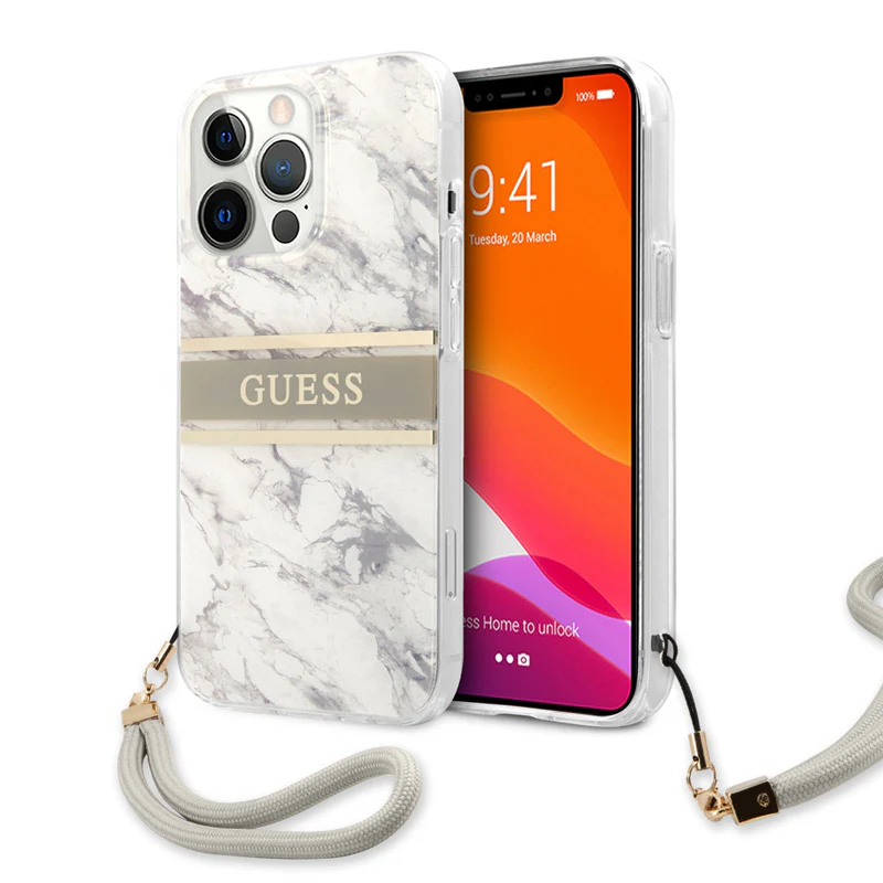 Torbica Guess Marble Strap za iPhone 13 Pro 6.1  (GUHCP13LKMABGR)