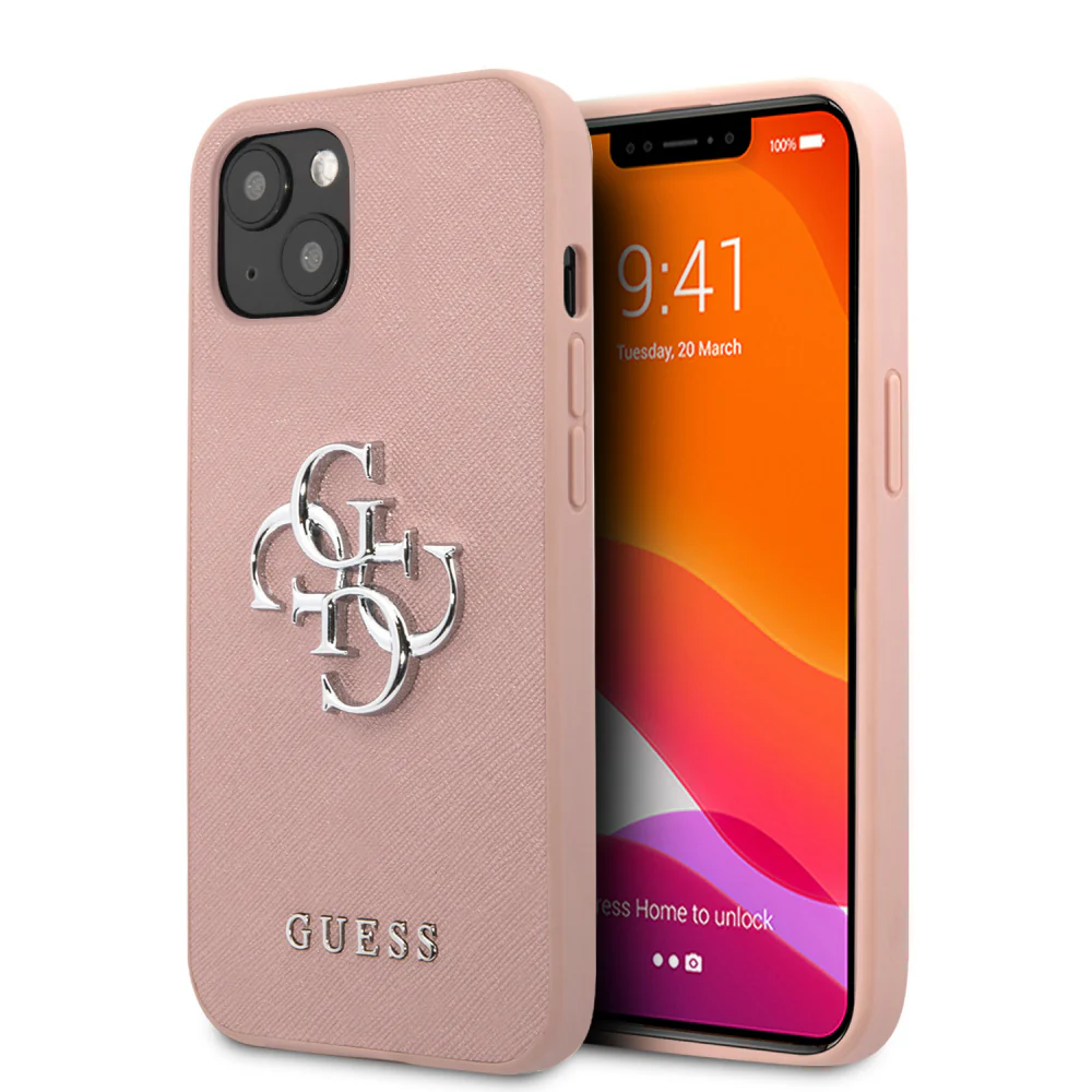 Torbica Guess Saffiano Big za iPhone 13 6.1  (GUHCP13MSA4GSPI)