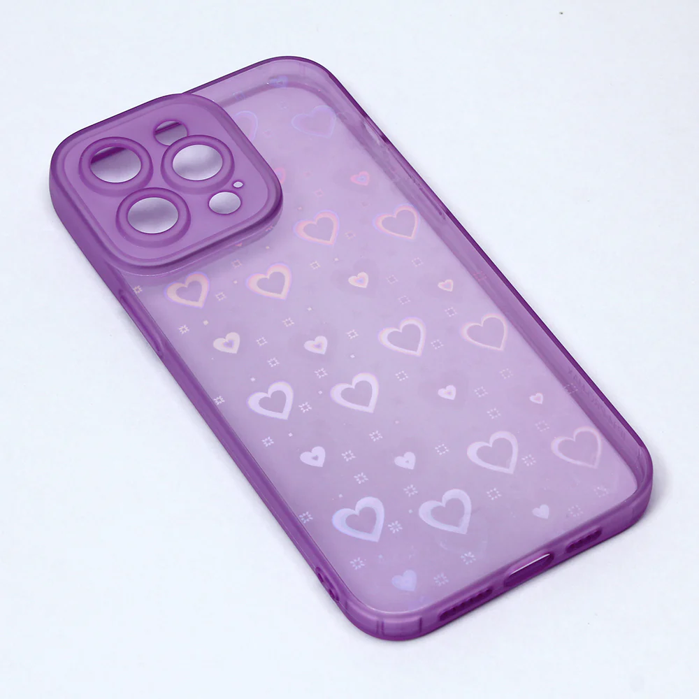 Torbica Heart Color IMD za iPhone 14 Pro Max 6.7 ljubicasta