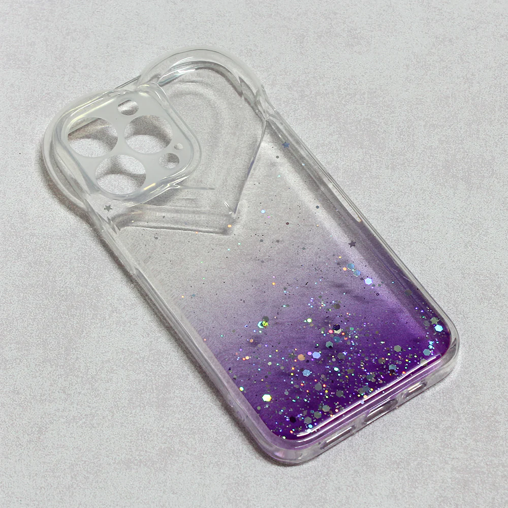 Torbica Heart Glitter za iPhone 13 Pro 6.1