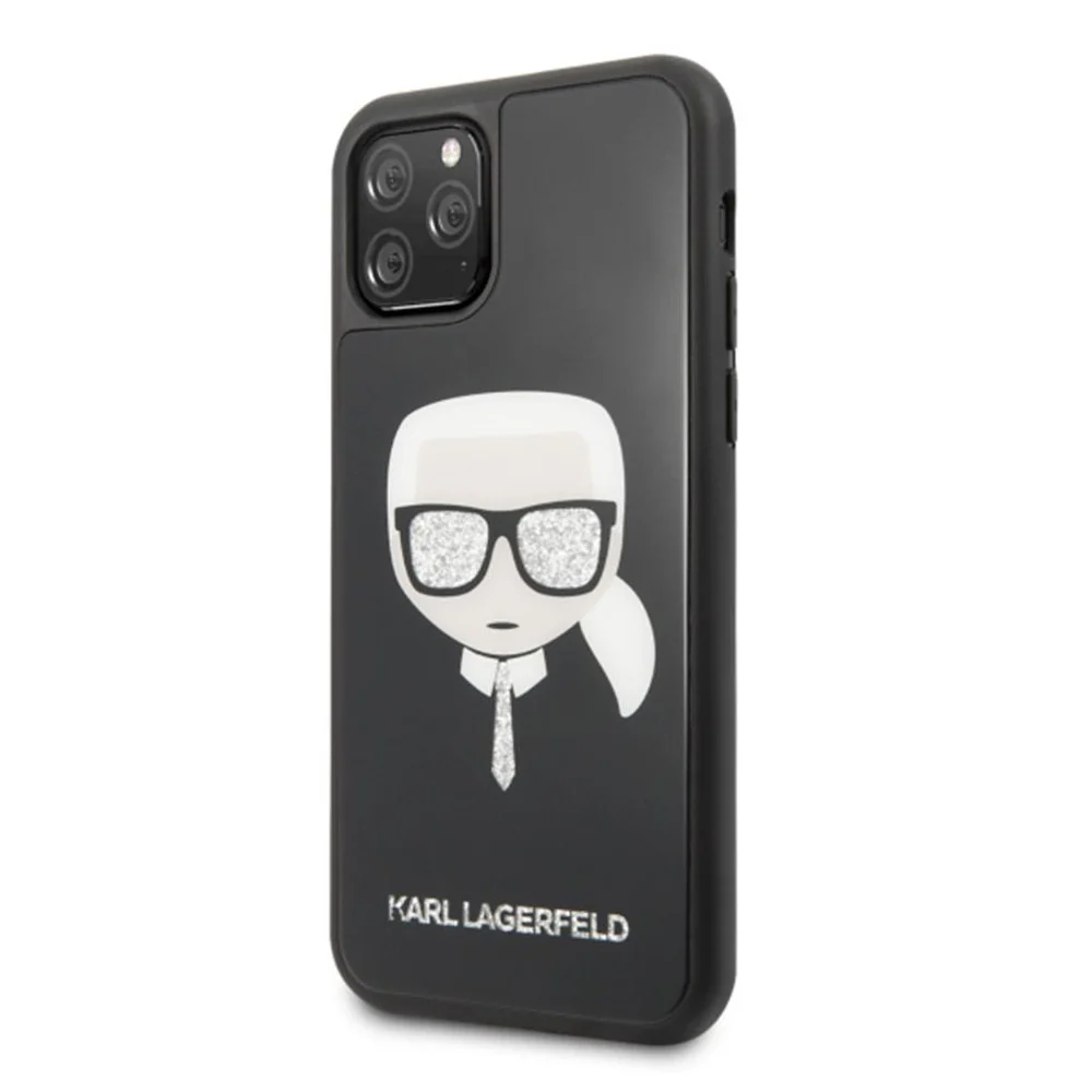 Torbica Karl Lagerfeld Double Layers Glitter Head za iPhone 11 Pro 5.8  (KLHCN58DLHBK)