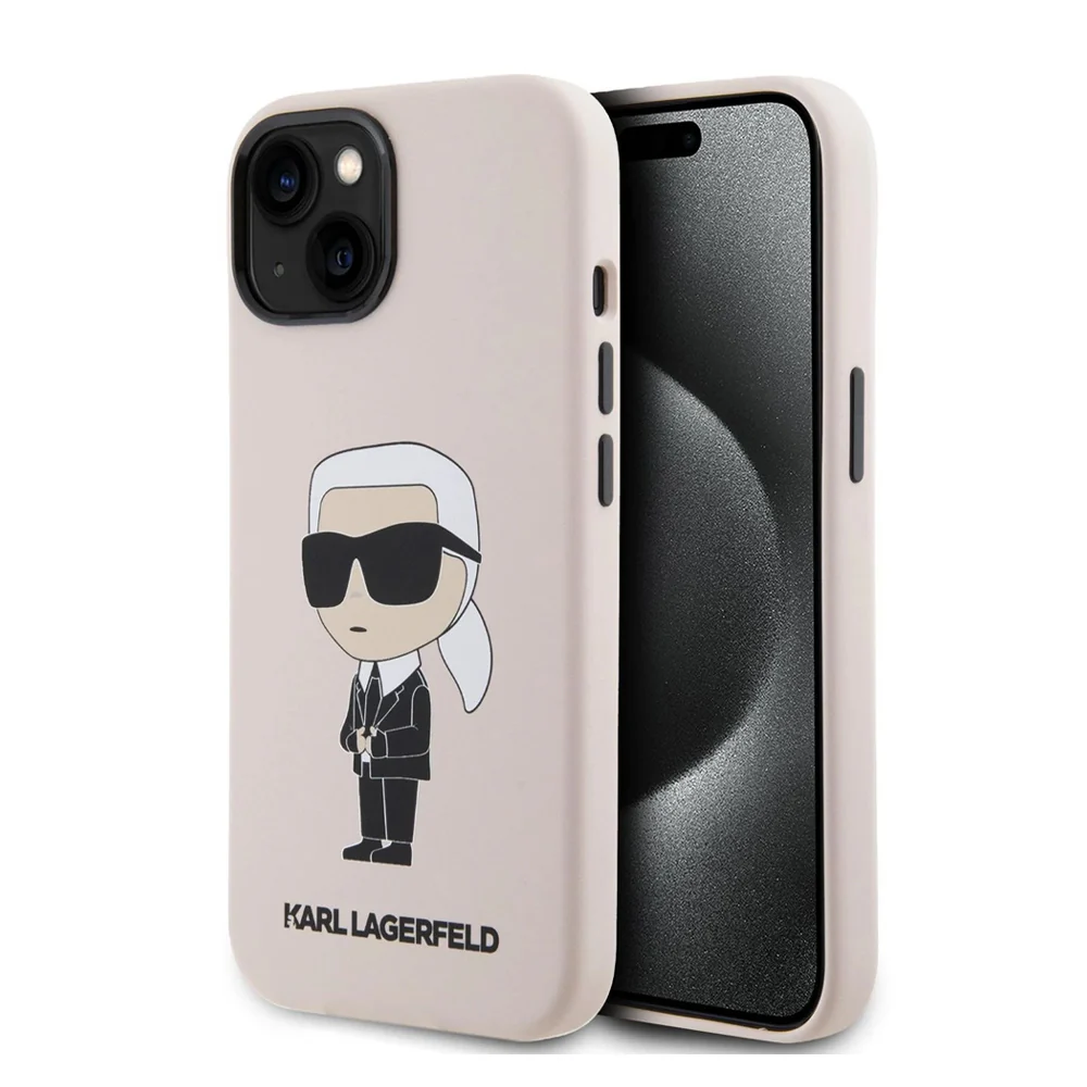 Torbica Karl Lagerfeld Hc Silicone NFT Ikonik za iPhone 15 6.1  (KLHCP15SSNIKBCP)