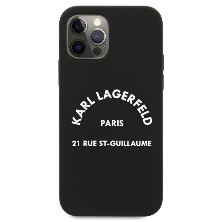 Torbica Karl Lagerfeld Hc Silicone RSG za iPhone 12/12 Pro 6.1  (KLHCP12MSLSGRBK)