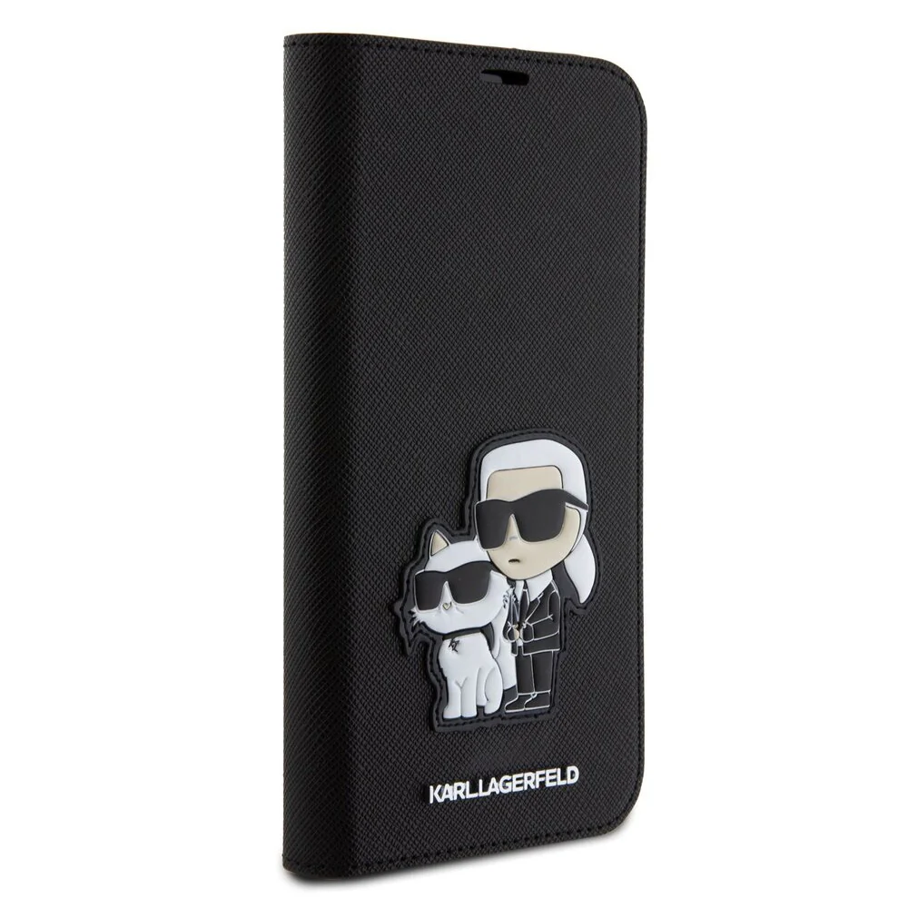 Torbica Karl Lagerfeld Saffiano BP Nft Karl&Choupette za iPhone 15 Pro Max 6.7  (KLBKP15XSANKCPK)