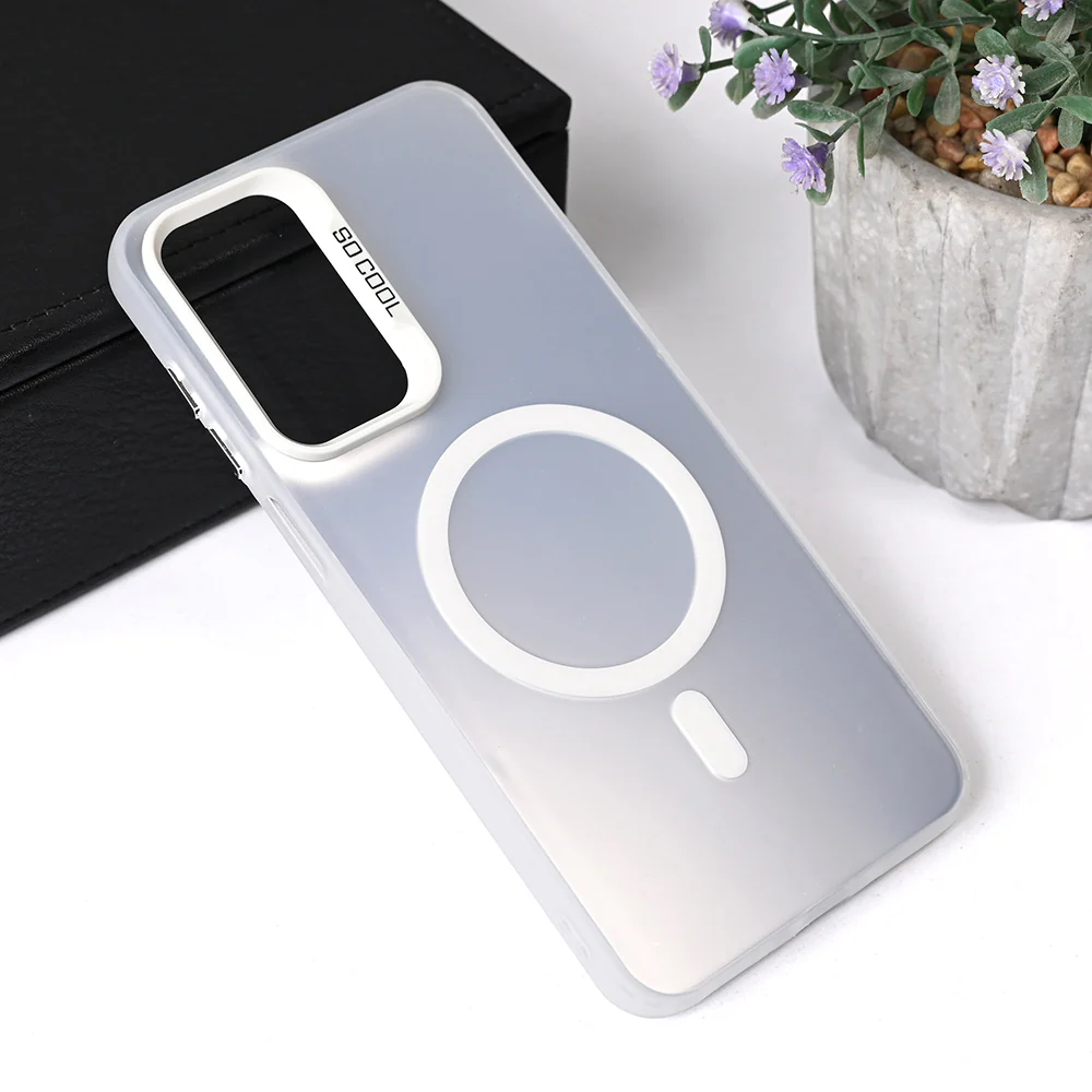 Torbica Magsafe Clear za Samsung A266B Galaxy A26 srebrna