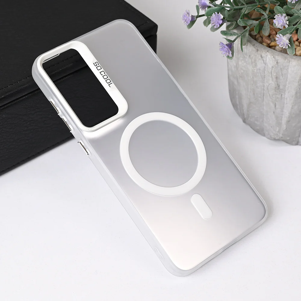 Torbica Magsafe Clear za Samsung S936B Galaxy S25 Plus srebrna
