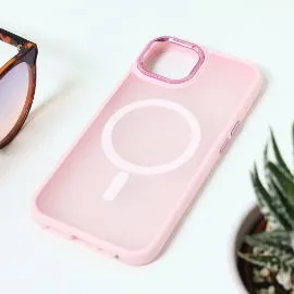 Torbica Magsafe colorful za iPhone 13 6.1 roze