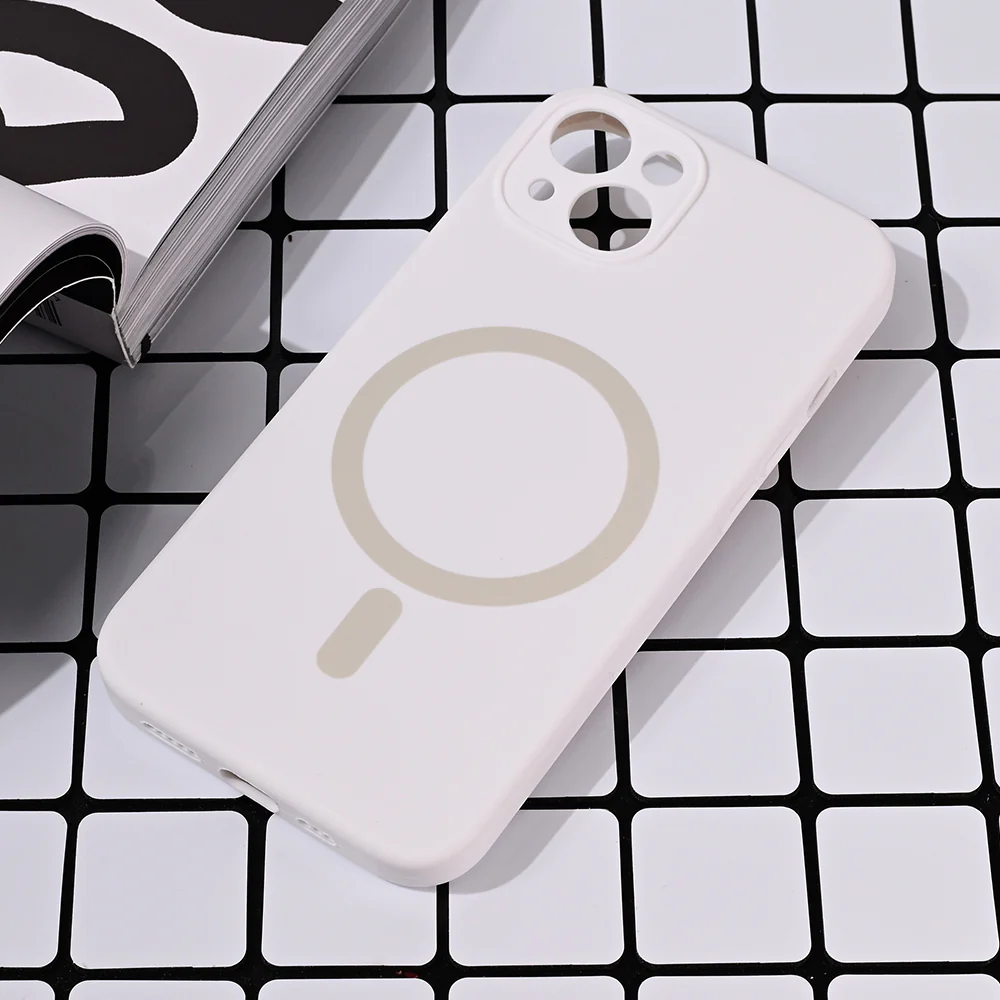 Torbica Magsafe Pure color za iPhone 13 6.1 bela