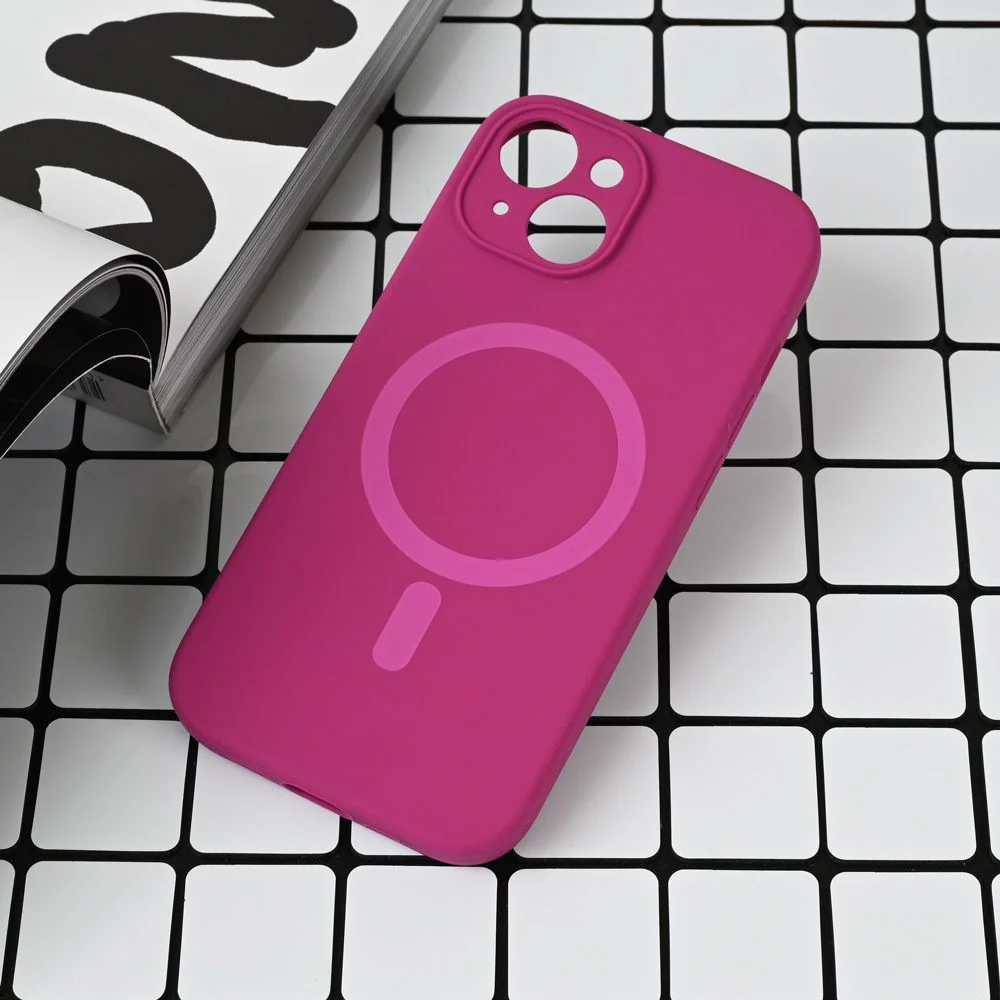Torbica Magsafe Pure color za iPhone 13 6.1 tamno pink
