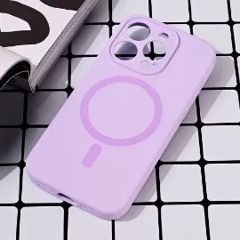 Torbica Magsafe Pure color za iPhone 15 Pro 6.1 lila