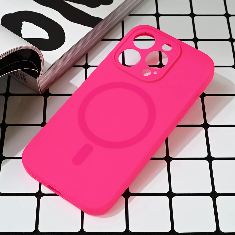 Torbica Magsafe Pure color za iPhone 15 Pro 6.1 pink