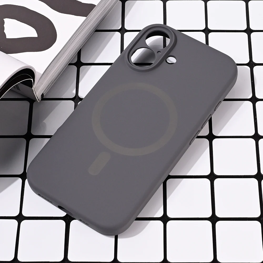 Torbica Magsafe Pure color za iPhone 16 6.1 siva