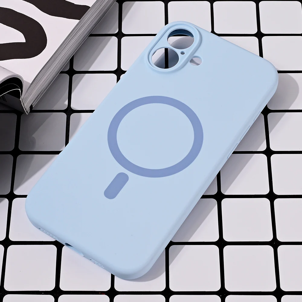 Torbica Magsafe Pure color za iPhone 16 Plus 6.7 svetlo plava