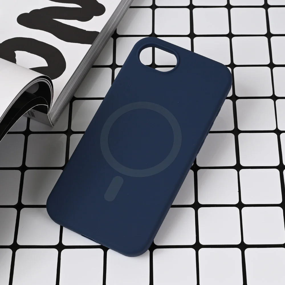 Torbica Magsafe Pure color za iPhone 16e tamno plava