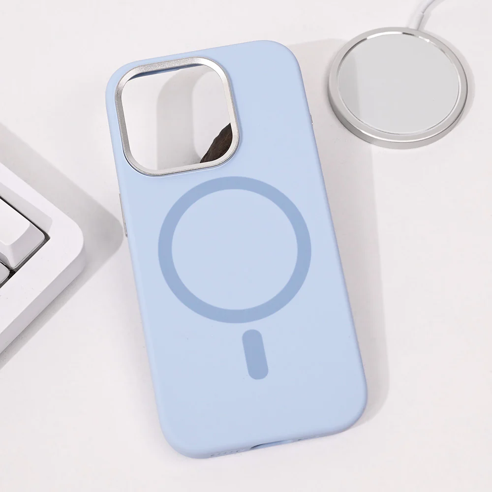 Torbica Magsafe Pure Plus za iPhone 15 Pro 6.1 svetlo plava