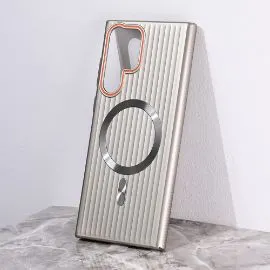 Torbica Magsafe Stripe za Samsung S908B Galaxy S22 Ultra siva