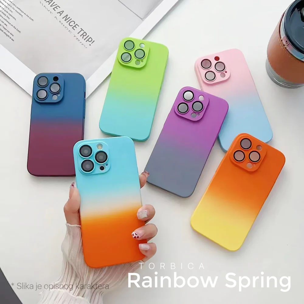 Torbica Rainbow Spring za iPhone 14 6.1  plavo
