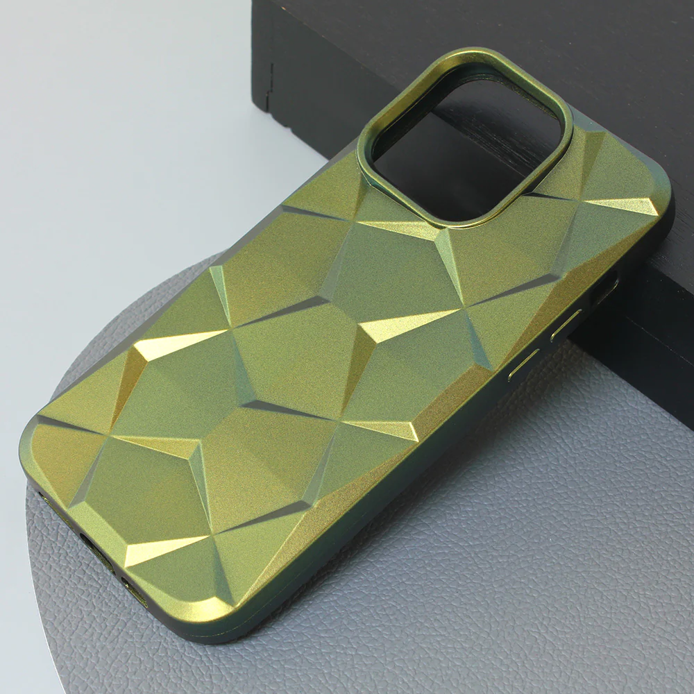 Torbica Shiny Diamond za iPhone 15 Pro Max 6.7 maslinasto