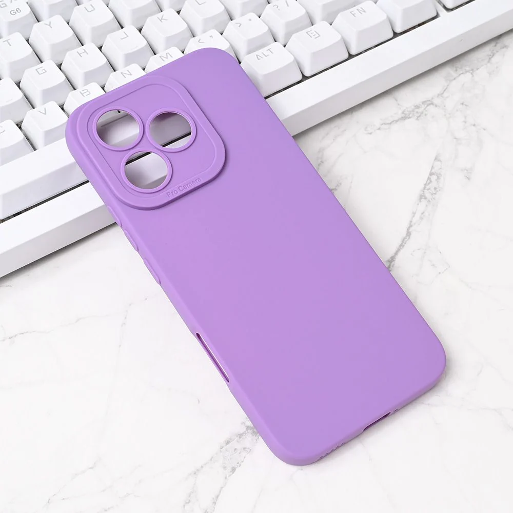 Torbica Silikon Pro Camera za Honor 400 Lite ljubicasta