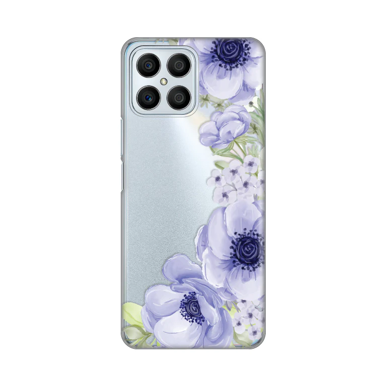 Torbica Silikonska Print Skin za Honor X8 Blue Roses