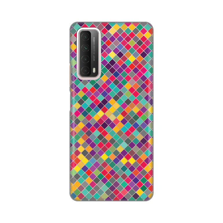 Torbica Silikonska Print Skin za Huawei P Smart 2021 Colorful cubes