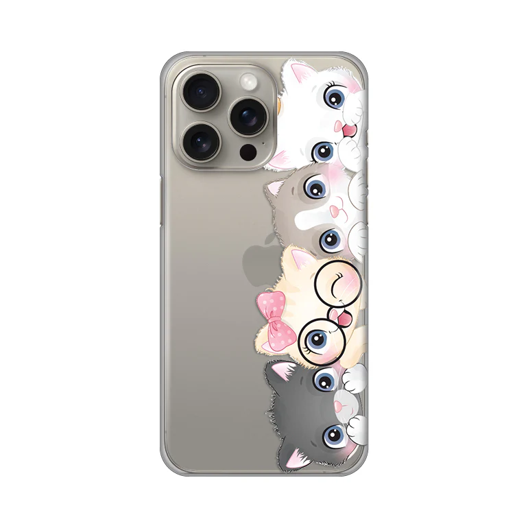 Torbica Silikonska Print Skin za iPhone 15 Pro Max 6.7 Cats