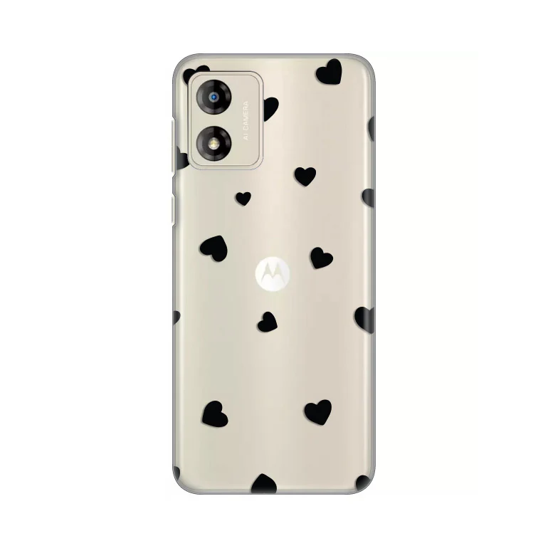 Torbica Silikonska Print Skin za Motorola Moto E13 Hearts