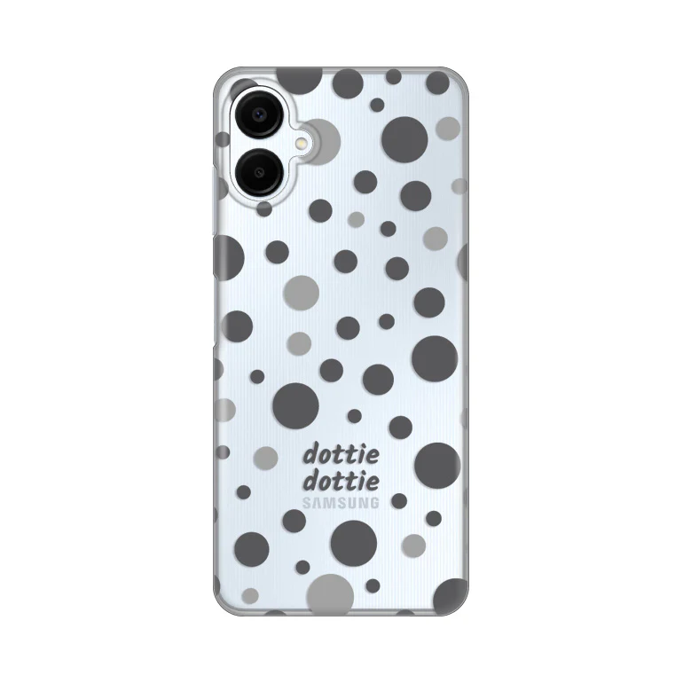 Torbica Silikonska Print Skin za Samsung A065F Galaxy A06 Dottie Dottie Gray