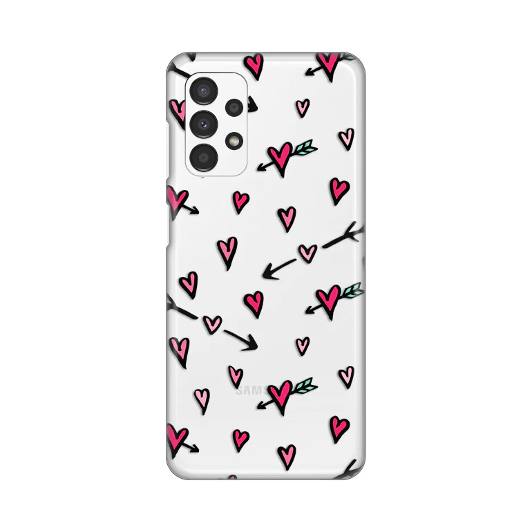 Torbica Silikonska Print Skin za Samsung A135F Galaxy A13 4G Heart Pattern