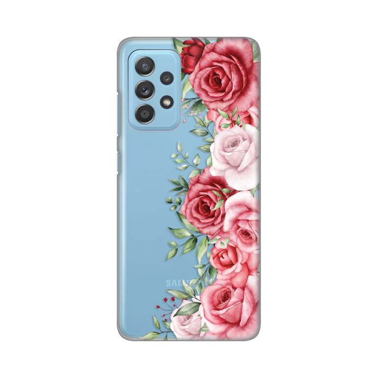 Torbica Silikonska Print Skin za Samsung A525F/A526B/A528B Galaxy A52 4G/A52 5G/A52s 5G Wild Roses