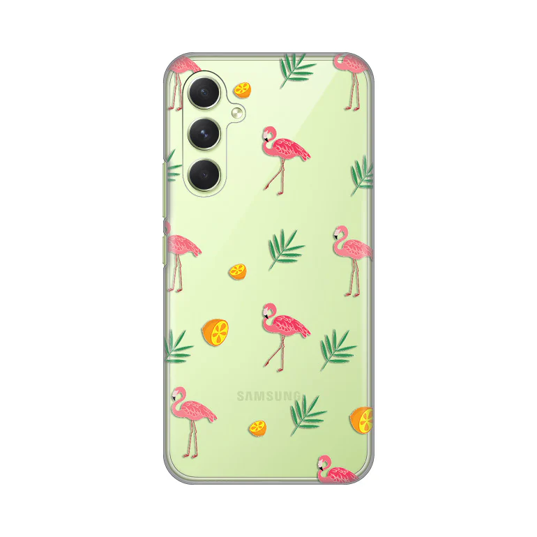 Torbica Silikonska Print Skin za Samsung A546B Galaxy A54 5G Flamingos