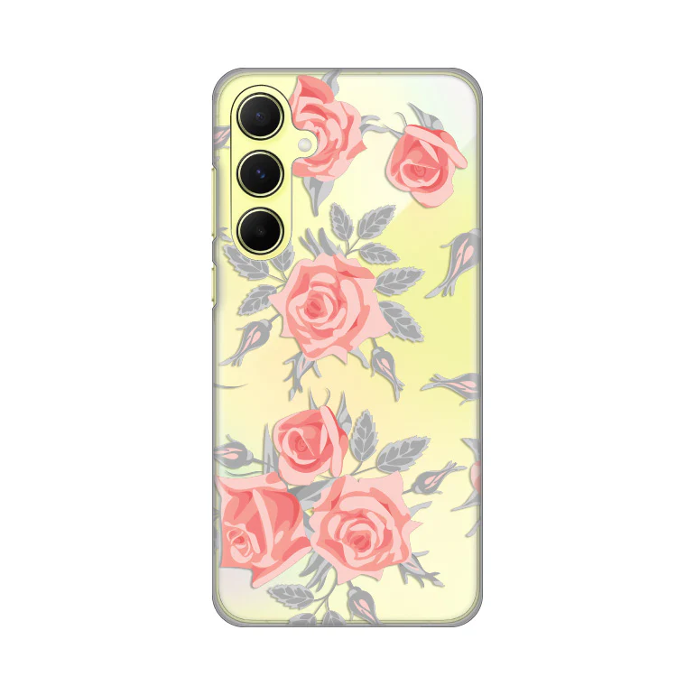 Torbica Silikonska Print Skin za Samsung A556B Galaxy A55 5G Elegant Roses