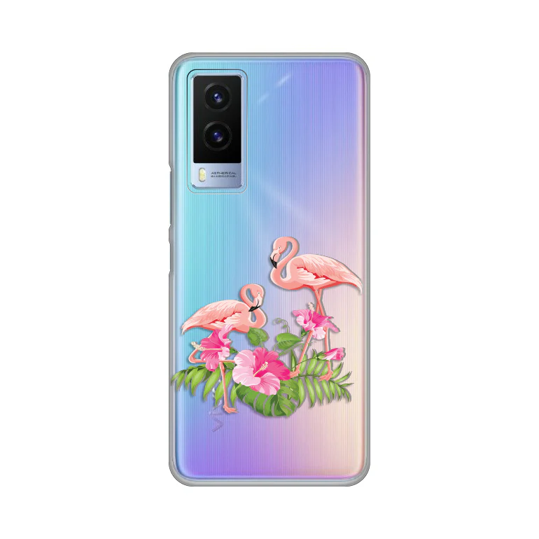 Torbica Silikonska Print Skin za Vivo Y71T Flamingo