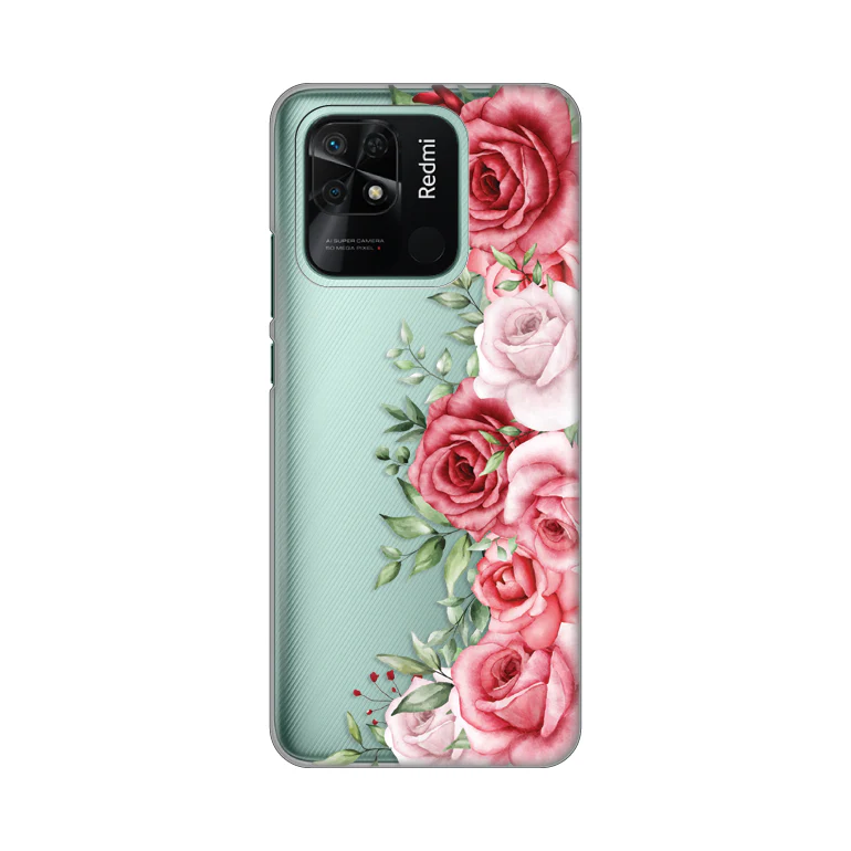 Torbica Silikonska Print Skin za Xiaomi Redmi 10C Wild Roses
