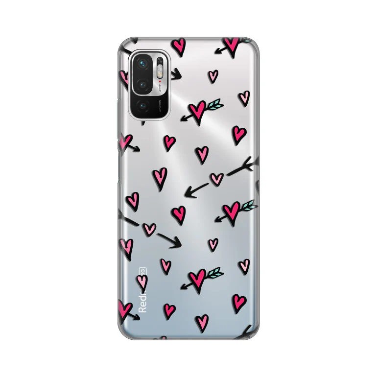 Torbica Silikonska Print Skin za Xiaomi Redmi Note 10 5G Heart Pattern