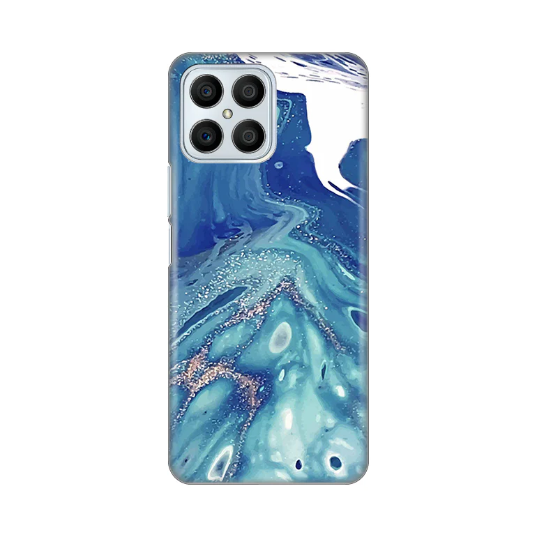 Torbica Silikonska Print za Honor X8 Blue Marble
