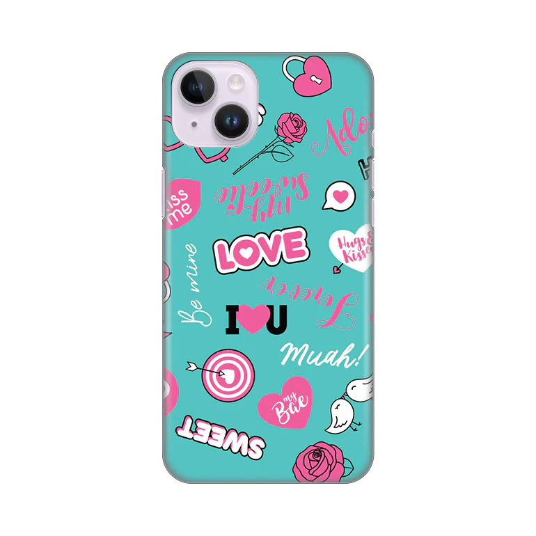 Torbica Silikonska Print za iPhone 14 Plus 6.7 Love
